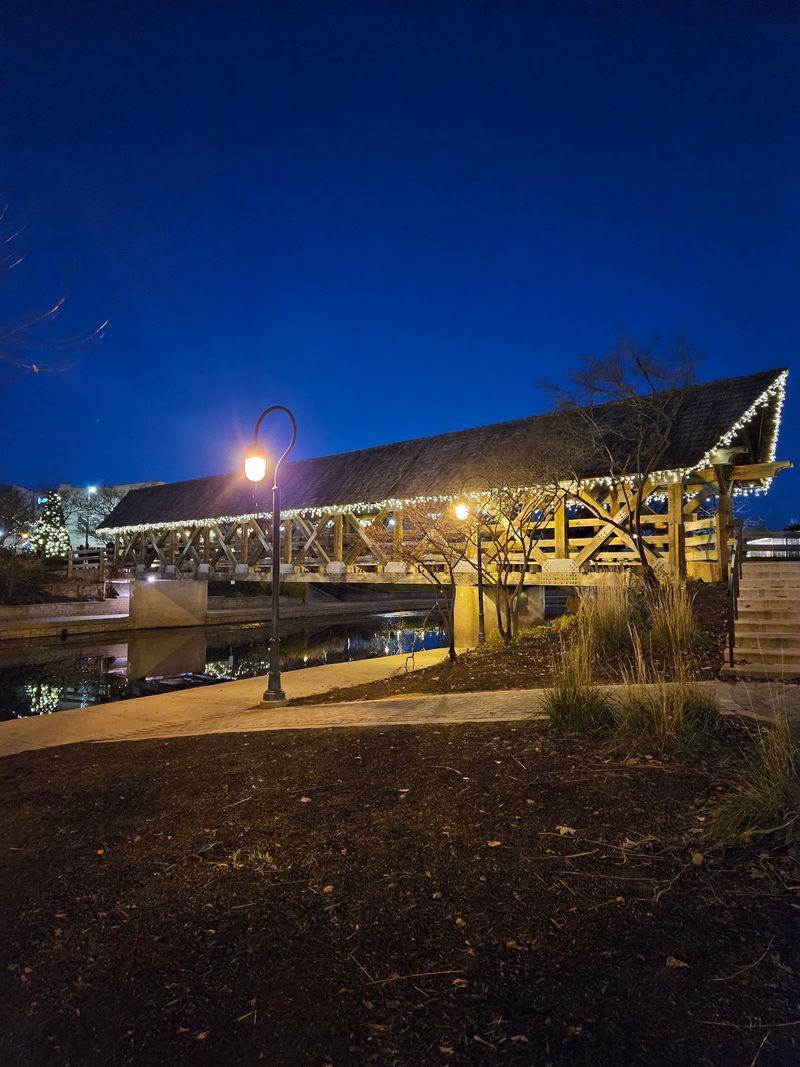 A Glowing Holiday Walk Along A Beloved Illinois Riverfront