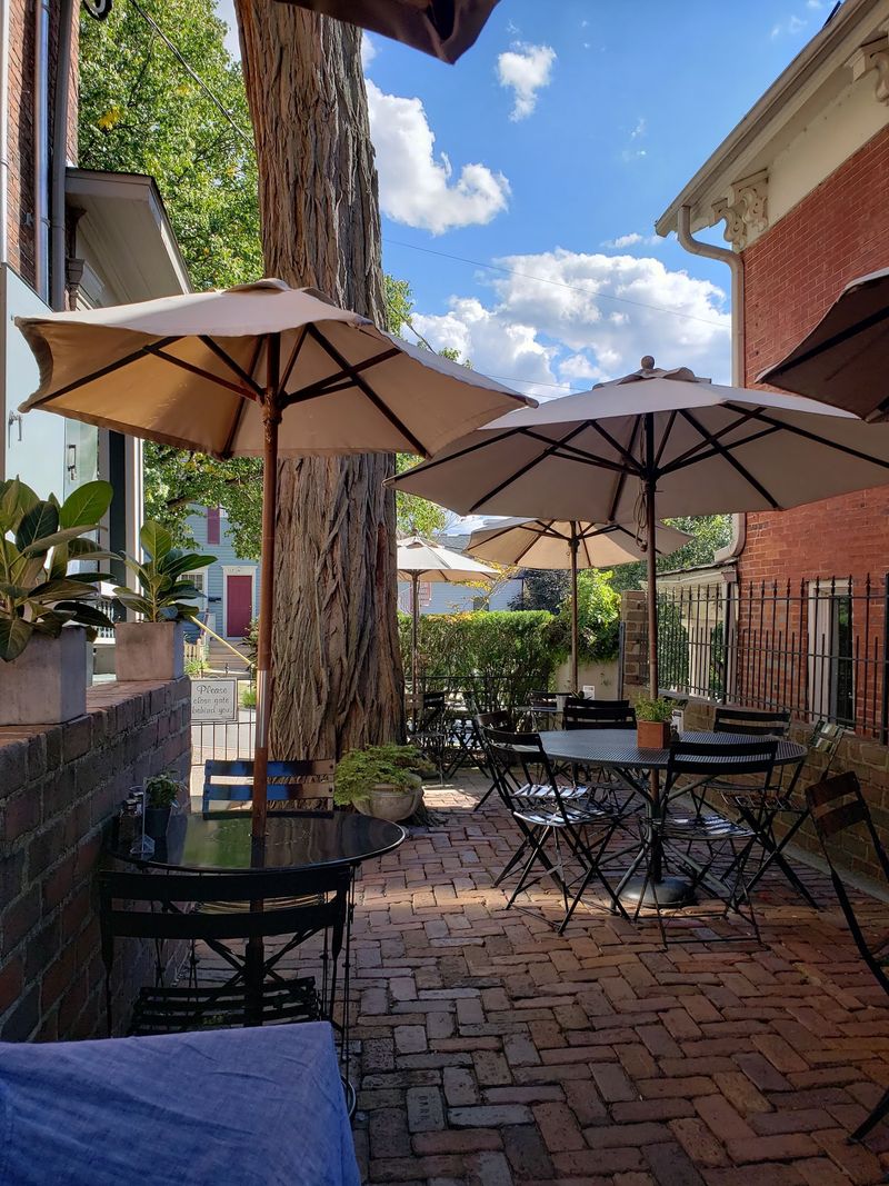 A Hidden Patio With European Flair A Hidden Patio With European Flair