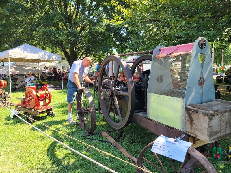 Live Threshing Demonstrations Show How Grain Was Harvested
