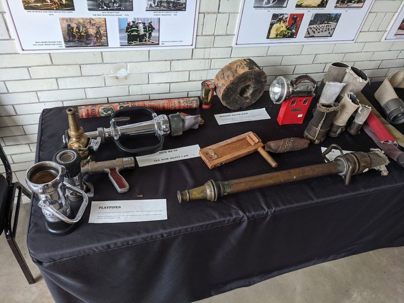 Vintage Firefighting Gear and Artifacts on Display