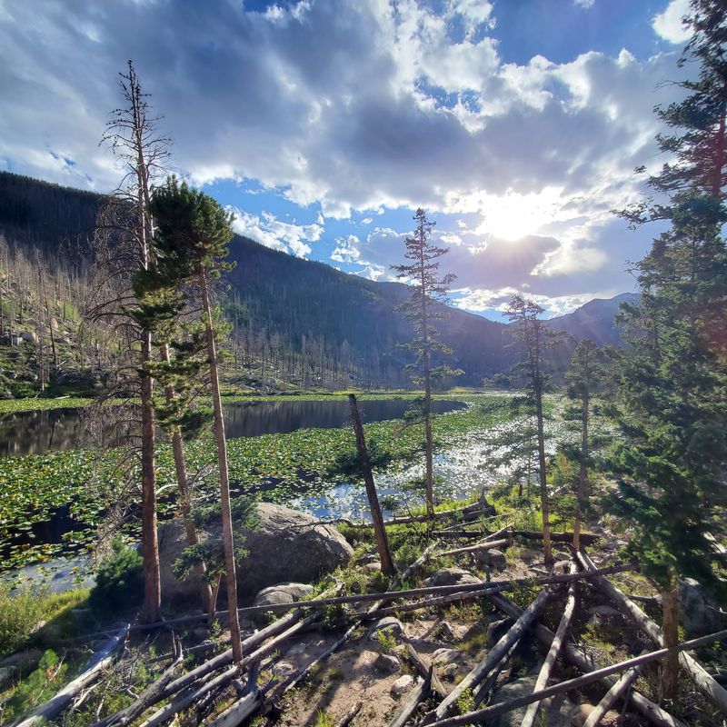A Lake Hike With Meadows Before The Climb