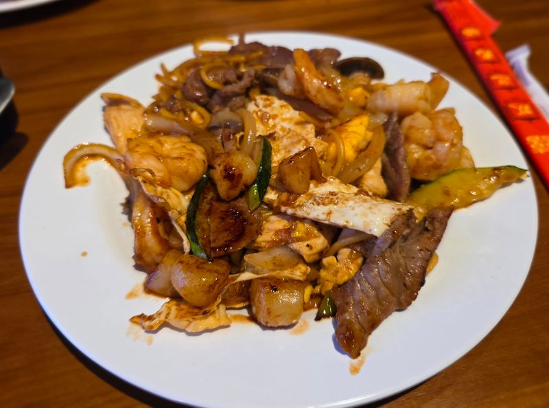 A Live Hibachi Grill Keeps Things Sizzling A Live Hibachi Grill Keeps Things Sizzling