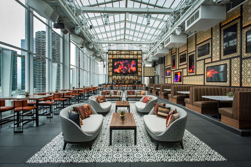 A Lounge Perched Above Chicago's Loop