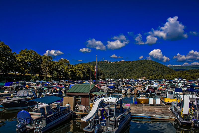 A Marina With Boats Ready To Rent