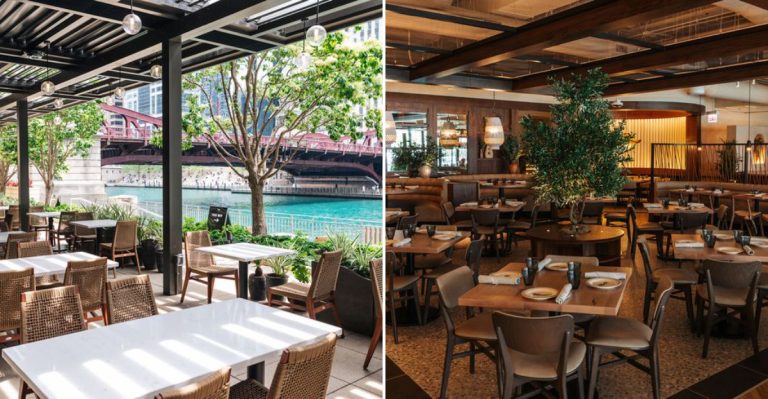 A Massive 12,000-Square-Foot Riverfront Restaurant In Illinois Is Turning Dinner Into A Full-Blown Summer Experience