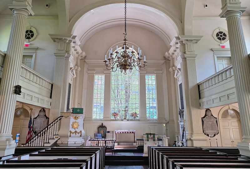 A Medieval Font And A 1740 Chandelier Steal The Show Inside A Medieval Font And A 1740 Chandelier Steal The Show Inside