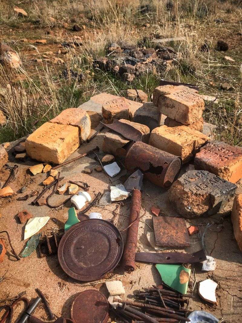 Ancient Rock Art Above The Ruins
