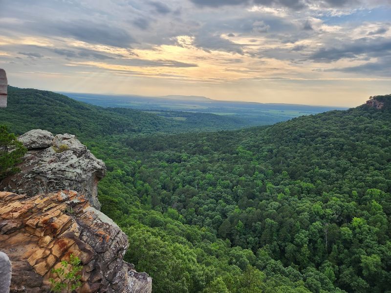 A Panoramic Ridge Overlooking Forested Valleys