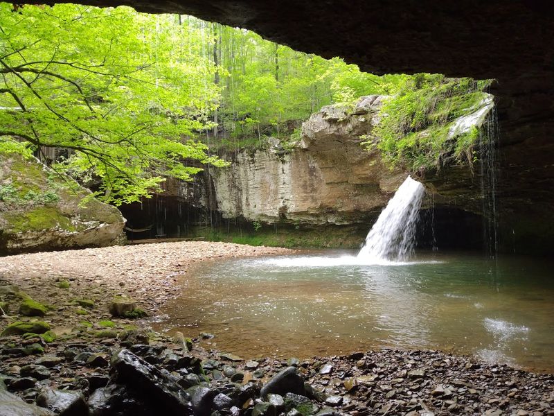 A Natural Pool Below The Falls