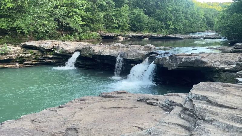 The Sound Of Cascading Water Through The Trees