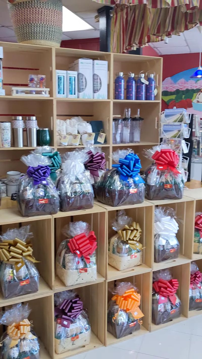 A Novelty Shop And Peach Stand Apparel