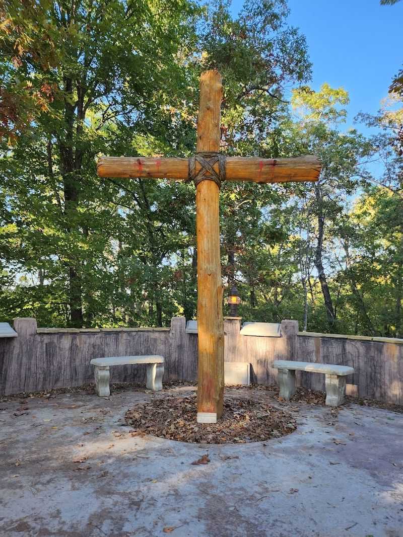A Peaceful Landmark In The Mountains