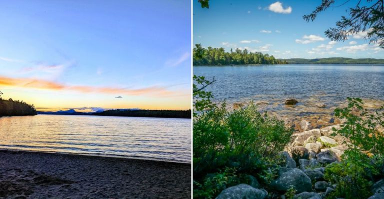 A Peaceful Maine Lake Hides A Sandy Beach Worthy Of The Coast
