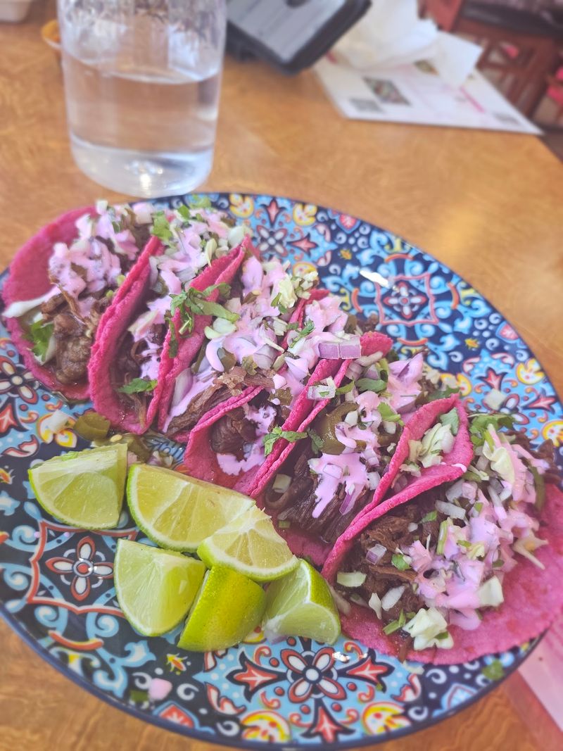 A Pink Taco Stop on the Edge of Mesa