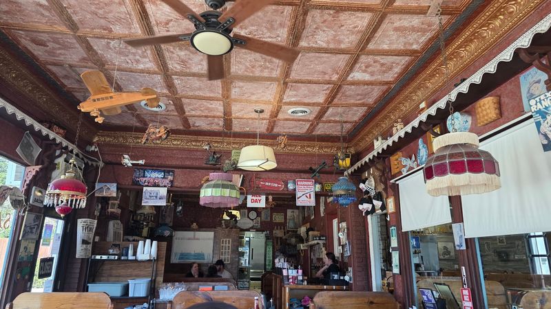 A Pressed-Tin Ceiling Steals Your Attention