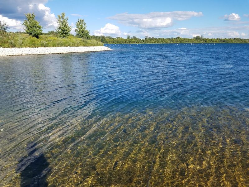 A Quarry Turned Crystal-Clear Lake