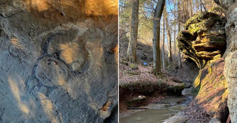 A Quiet Ohio Nature Spot Holds A Remarkable Story Carved Right Into Stone