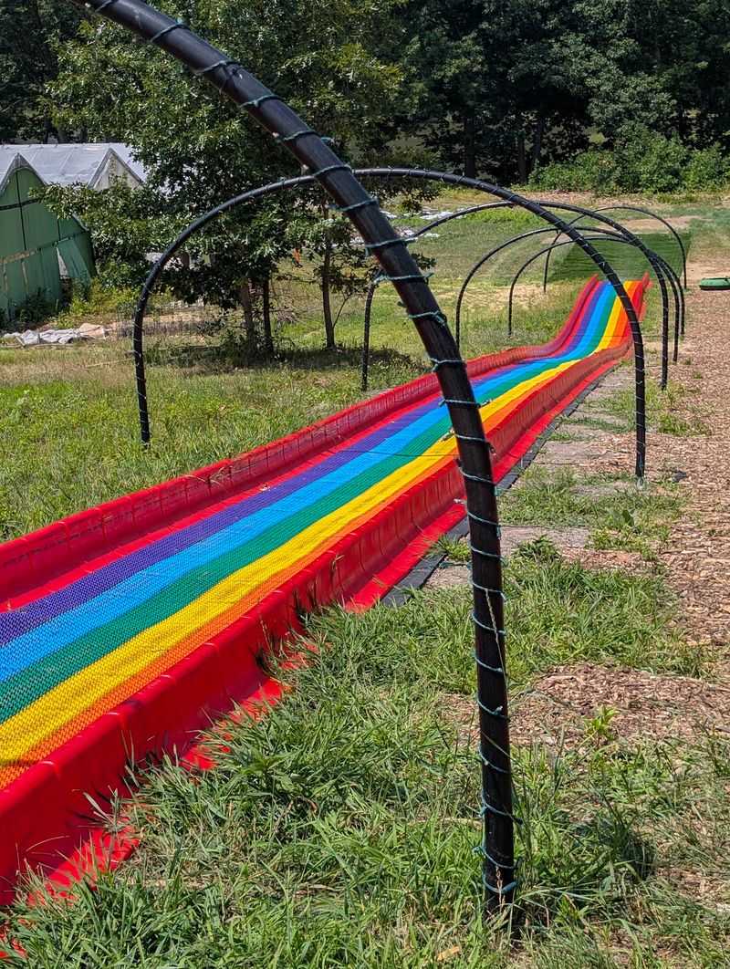A Rainbow Slide Brightens The Long Winter A Rainbow Slide Brightens The Long Winter