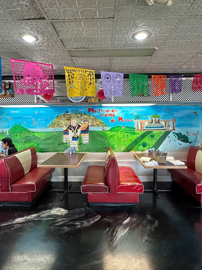 A Retro Diner Got A Colorful Fiesta Makeover A Retro Diner Got A Colorful Fiesta Makeover