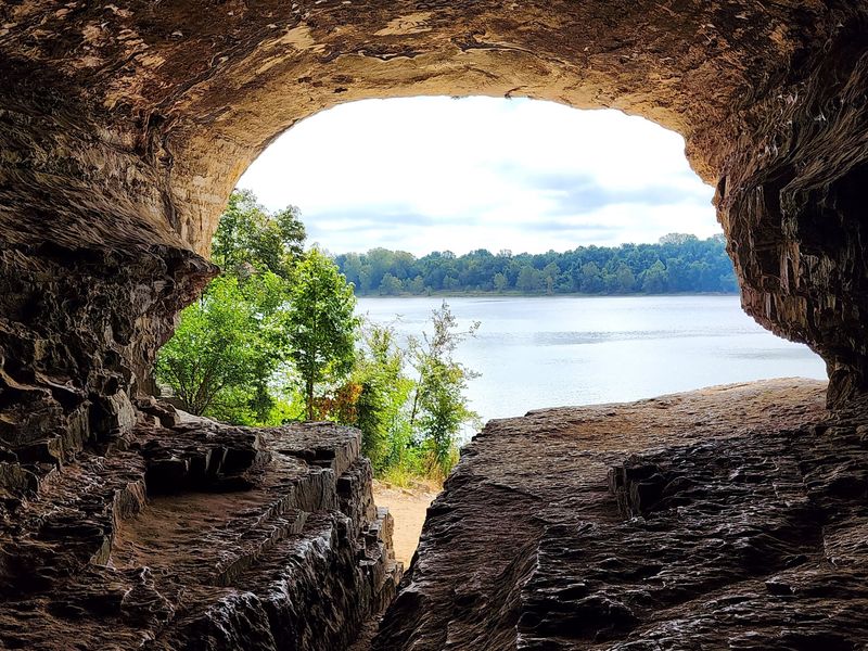 A Riverside Cave Sitting At The Bottom Of Illinois