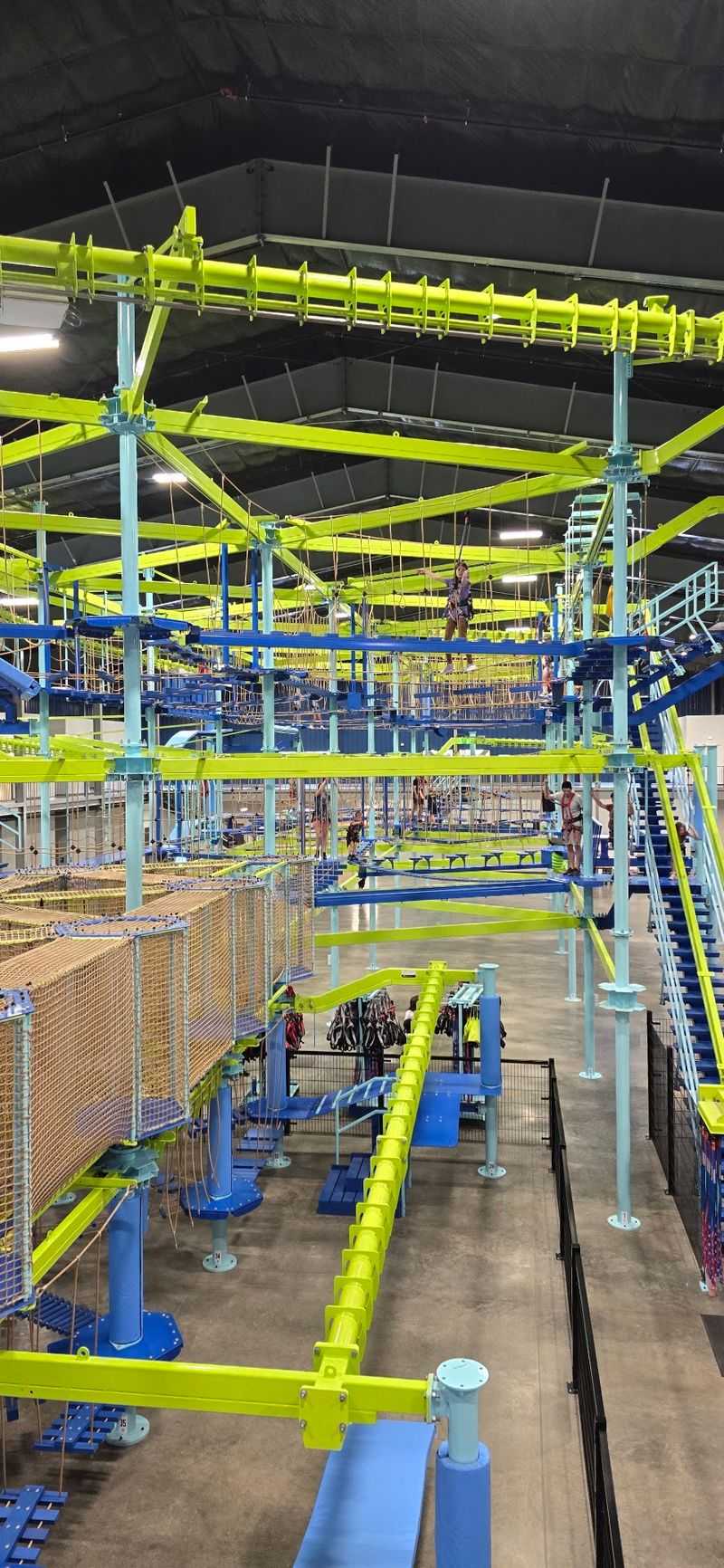 A Ropes Course 36 Feet Above The Floor