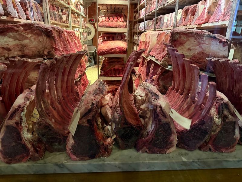 The Legendary Dry-Aged Beef Display That Stops You Cold