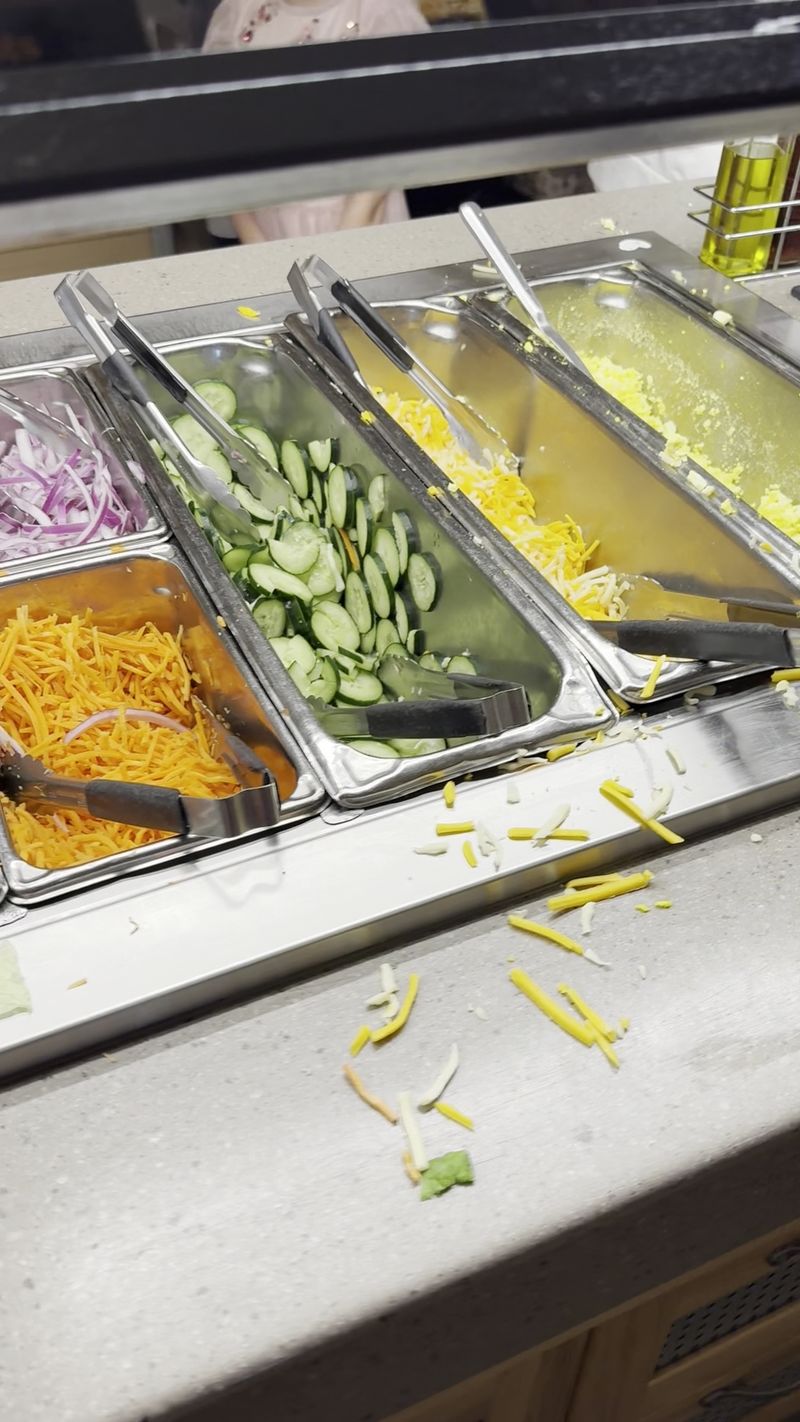 A Salad Bar Loaded With Crunchy Extras A Salad Bar Loaded With Crunchy Extras