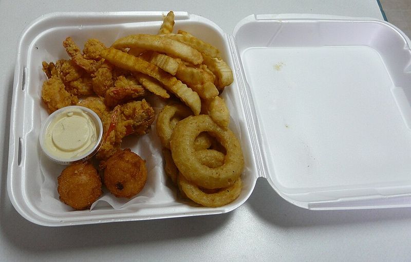 Shrimp Baskets Served Beside The Po’boys For Anyone Wanting Extra