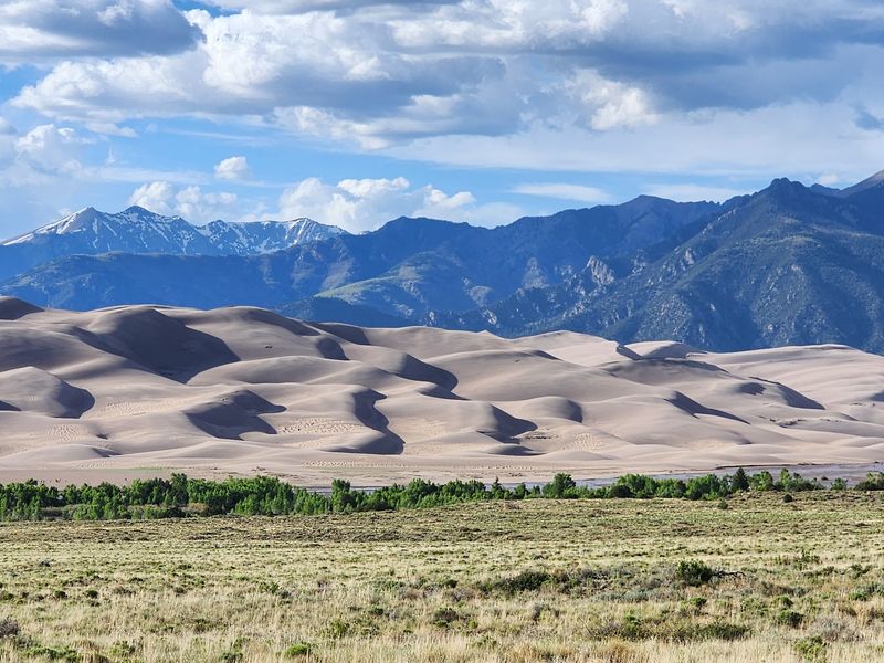 A Sand Sea Below The Sangre De Cristo Mountains