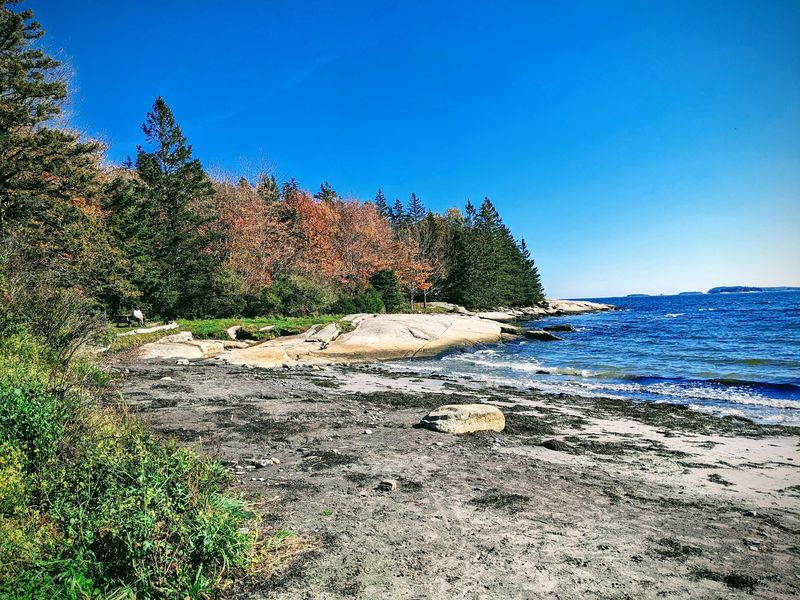 A Sandy Crescent Beach A Sandy Crescent Beach