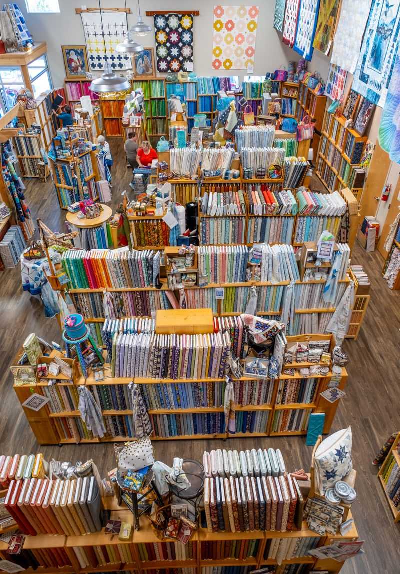 A Sea Of 9,000 Fabric Bolts A Sea Of 9,000 Fabric Bolts