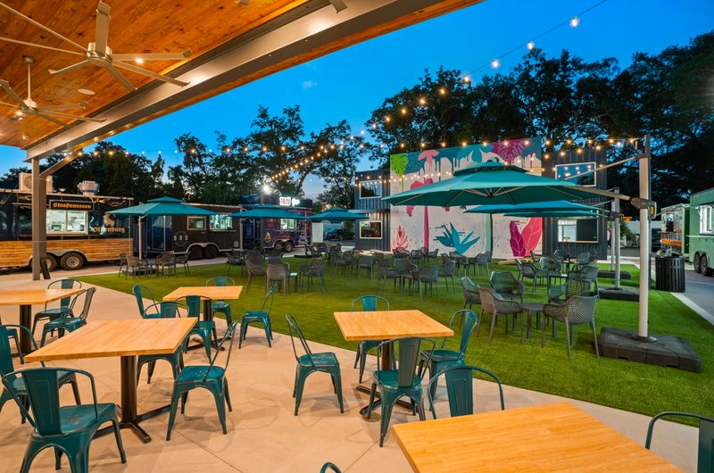 The Ambiance And Outdoor Courtyard Setup