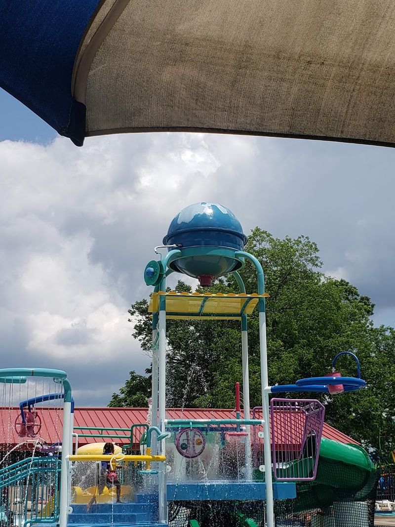A Splashdome Rises Above The Shallow Water A Splashdome Rises Above The Shallow Water