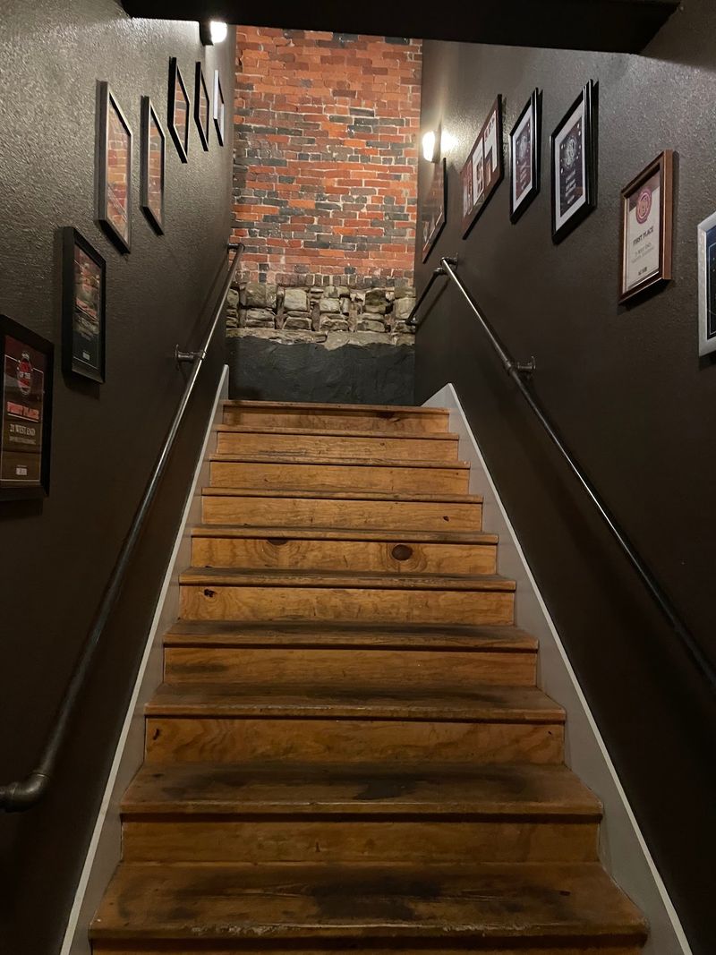 A Stairway Leads Below Street Level