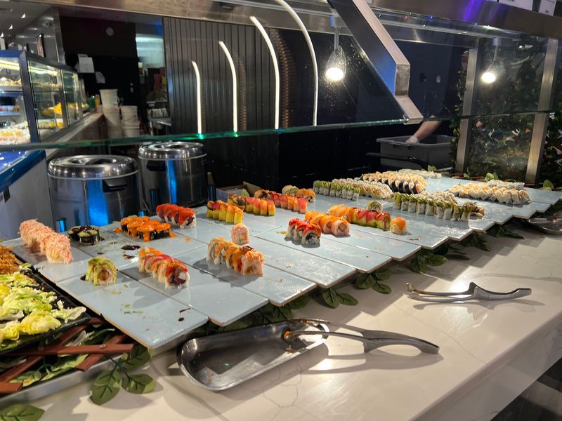 A Sushi Bar Long Enough To Need A Map