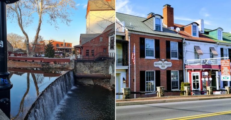A Tiny Pennsylvania Village With A Creekside Main Street And Storybook Woods That Feel Frozen In Time