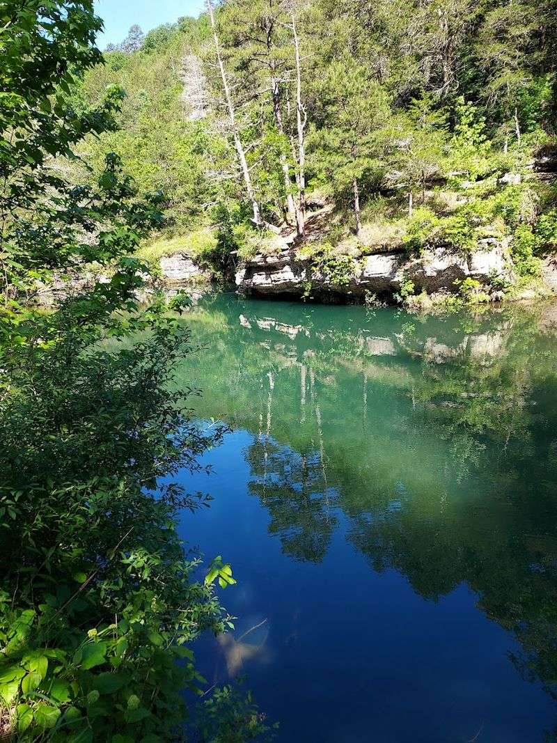 The Calm Pool Beneath The Cascade