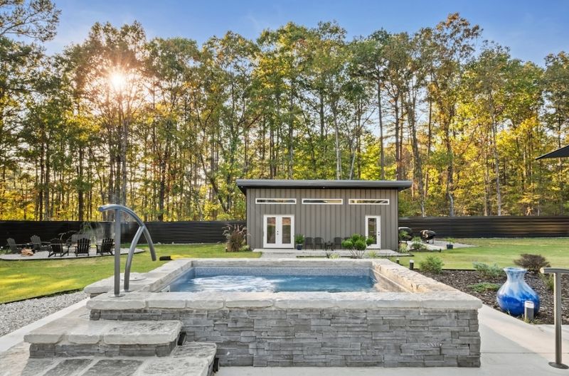 A Waterfall Hot Tub Made For Slow Afternoons