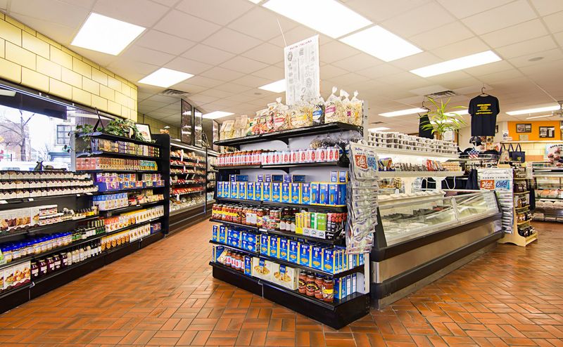 A Well-Stocked Frozen and Grocery Section