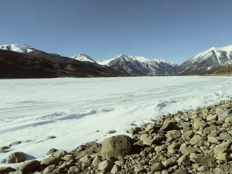 A Winter Wonderland When the Lake Freezes Over