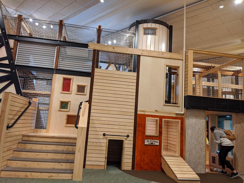 A Wooden Clubhouse Inside The Old Ballroom
