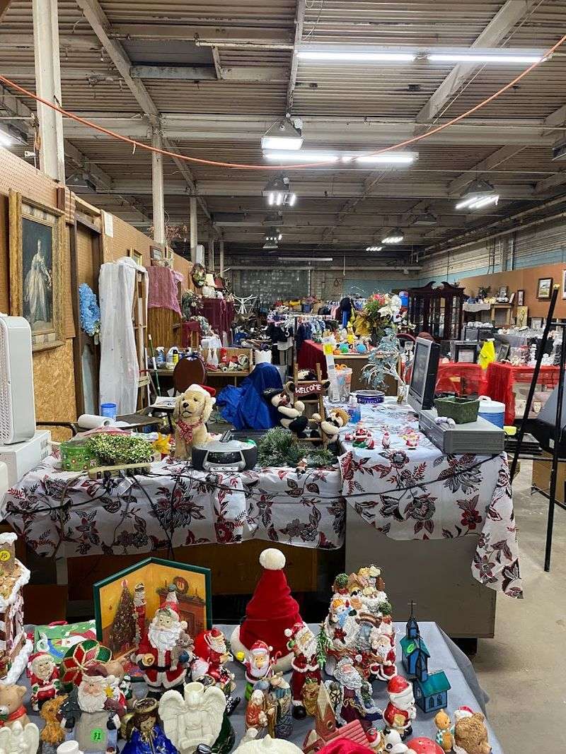 Rows Of Vendor Booths Filled With Unique Finds