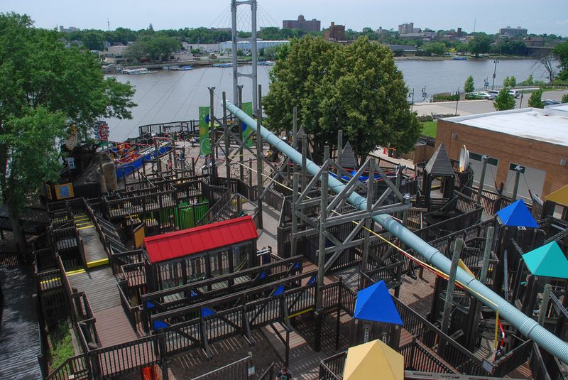 A Dedicated Outdoor Play Area Along the Lake