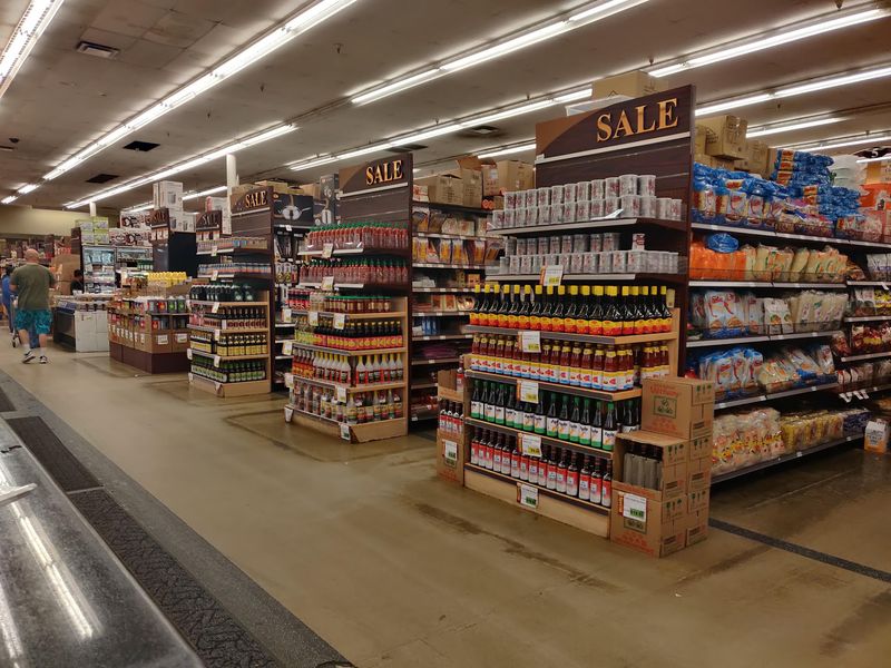 Aisles Packed with Imported Treasures