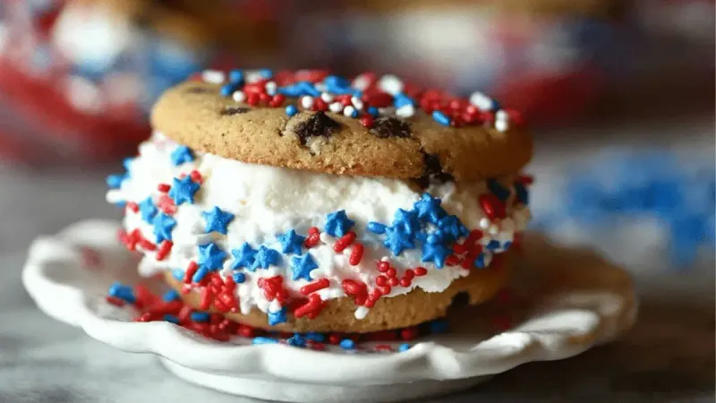 Independence Day Ice Cream Sandwiches