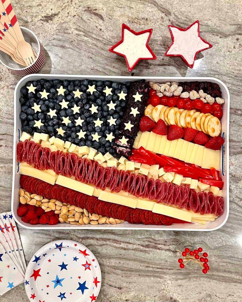 Patriotic Cheese Board