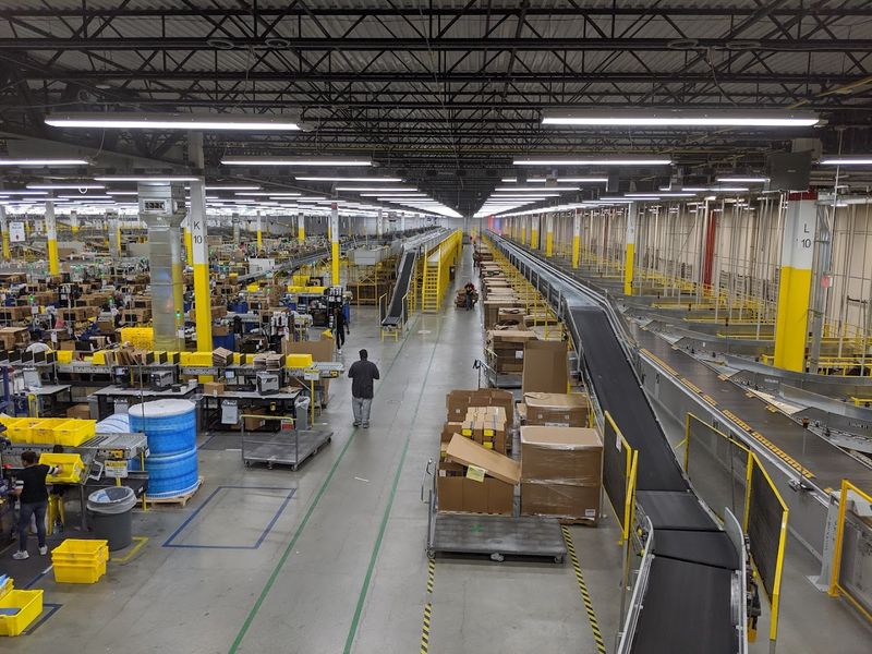 Amazon Fulfillment Center Tour, MDW7, Monee, Illinois