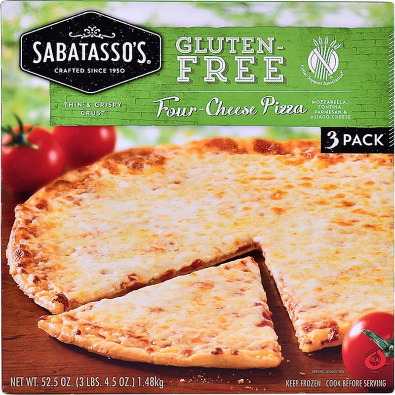 Sabatasso’s Gluten-Free Four Cheese Pizza