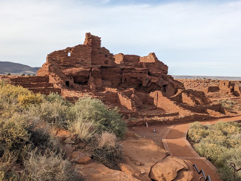 An Ancient Apartment Block Rising From Red Rock North Of Flagstaff An Ancient Apartment Block Rising From Red Rock North Of Flagstaff