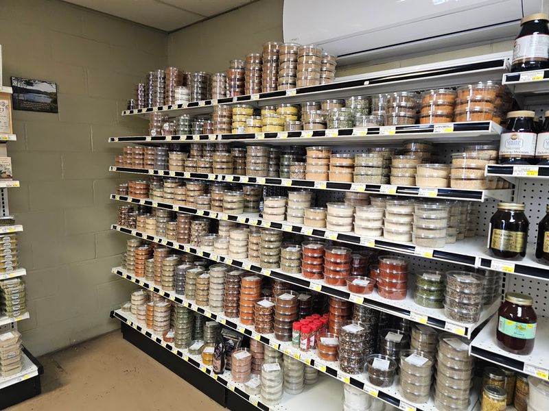 An Impressive Wall Of Spices And Herbs